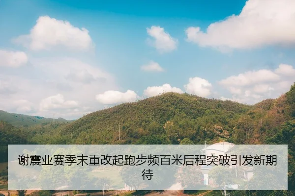 谢震业赛季末重改起跑步频百米后程突破引发新期待